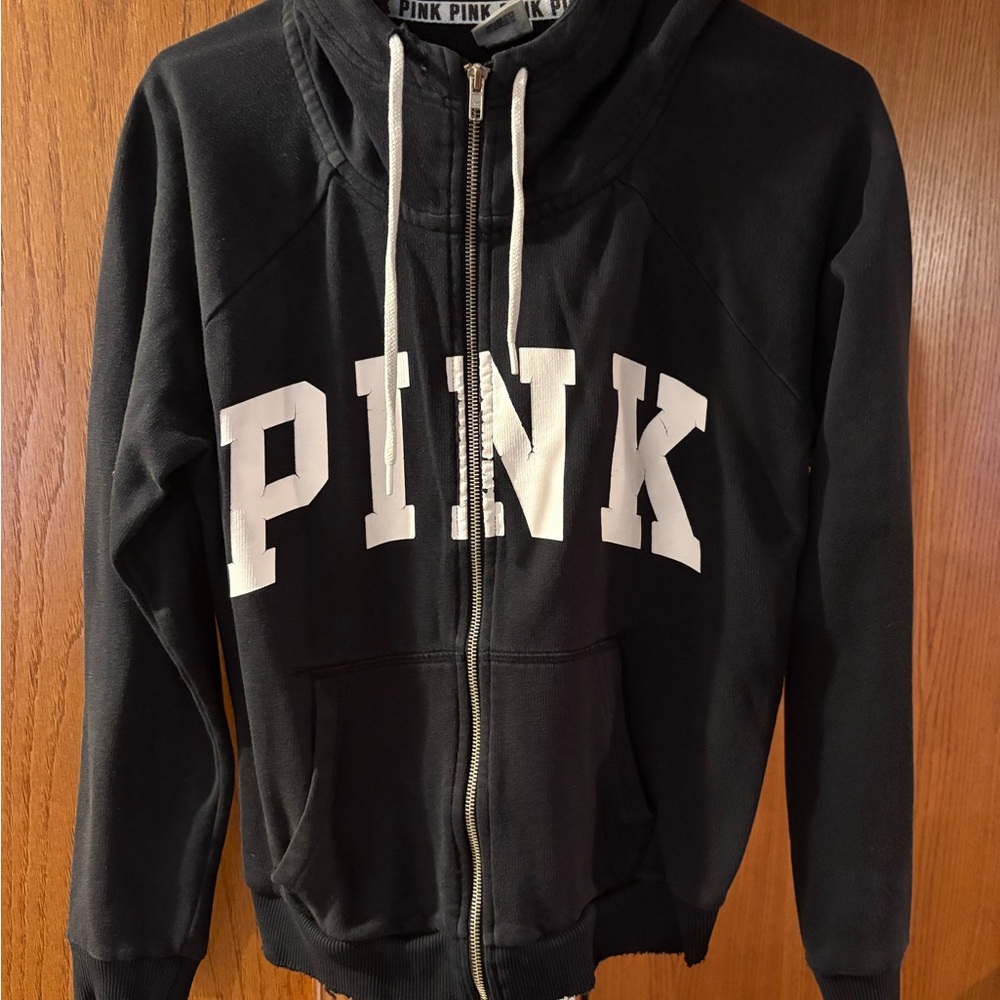 Black PINK Zip-Up Hoodie